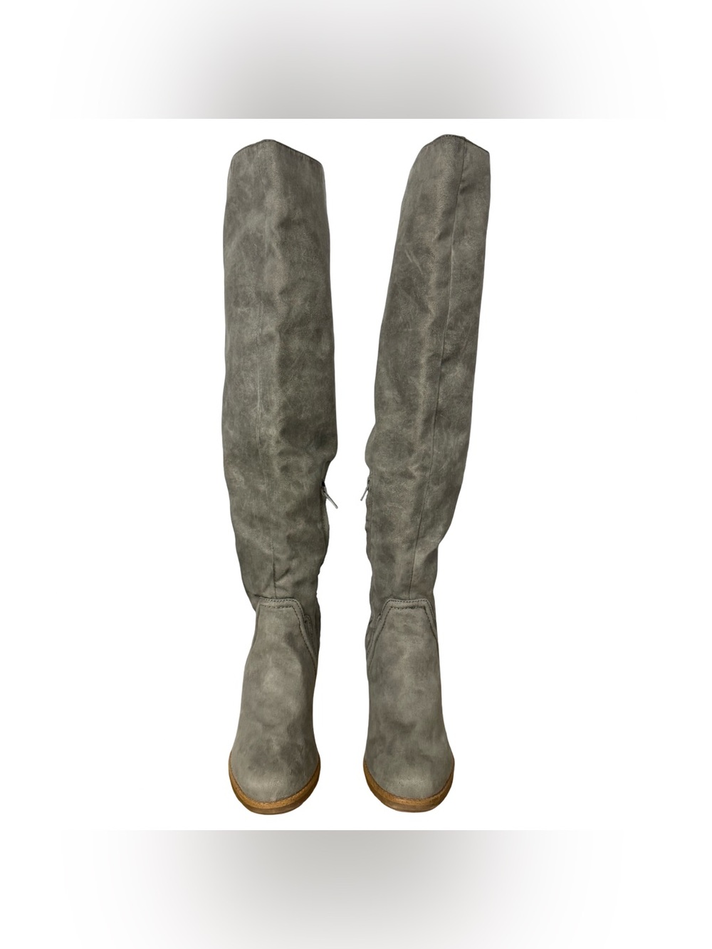 Sugar "Nectarine" Over-The-Knee Boot Gray Women's Size 6.5